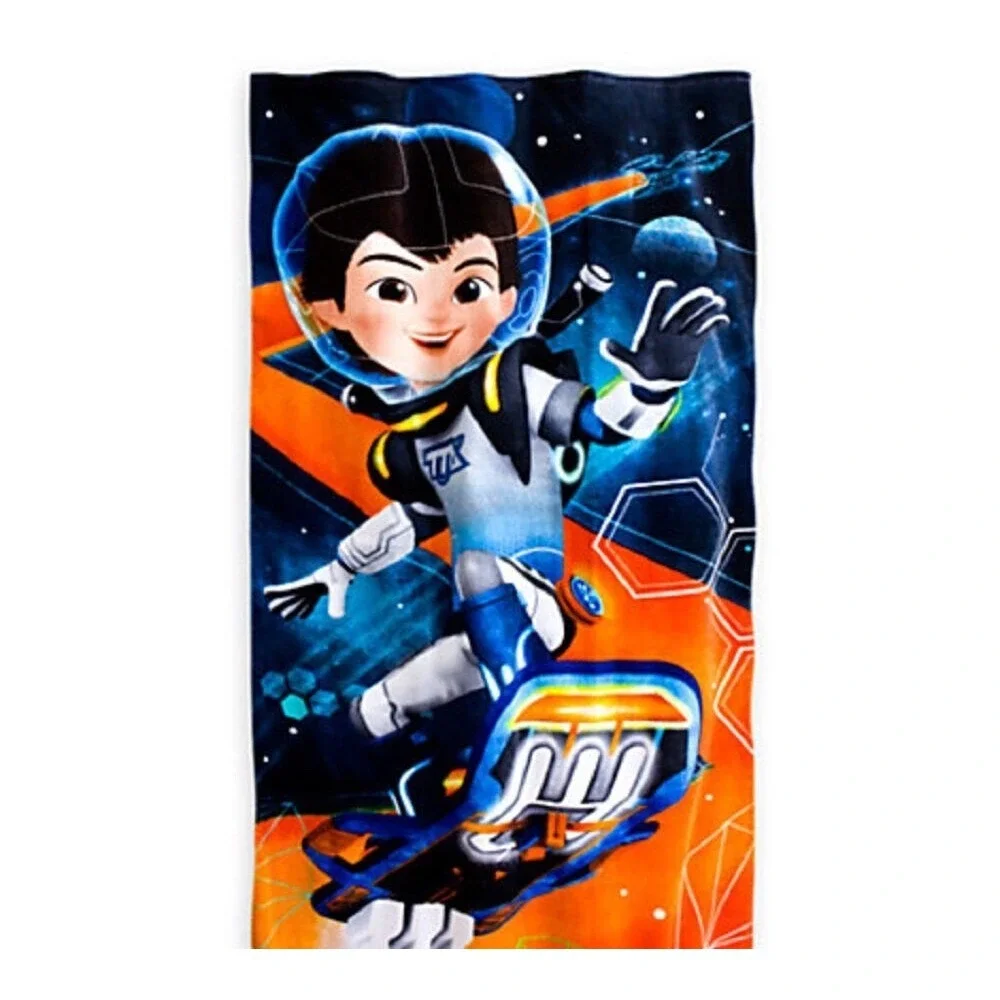 Disney Store Miles from Tomorrowland Beach Towel Space Galactic 30x60 New